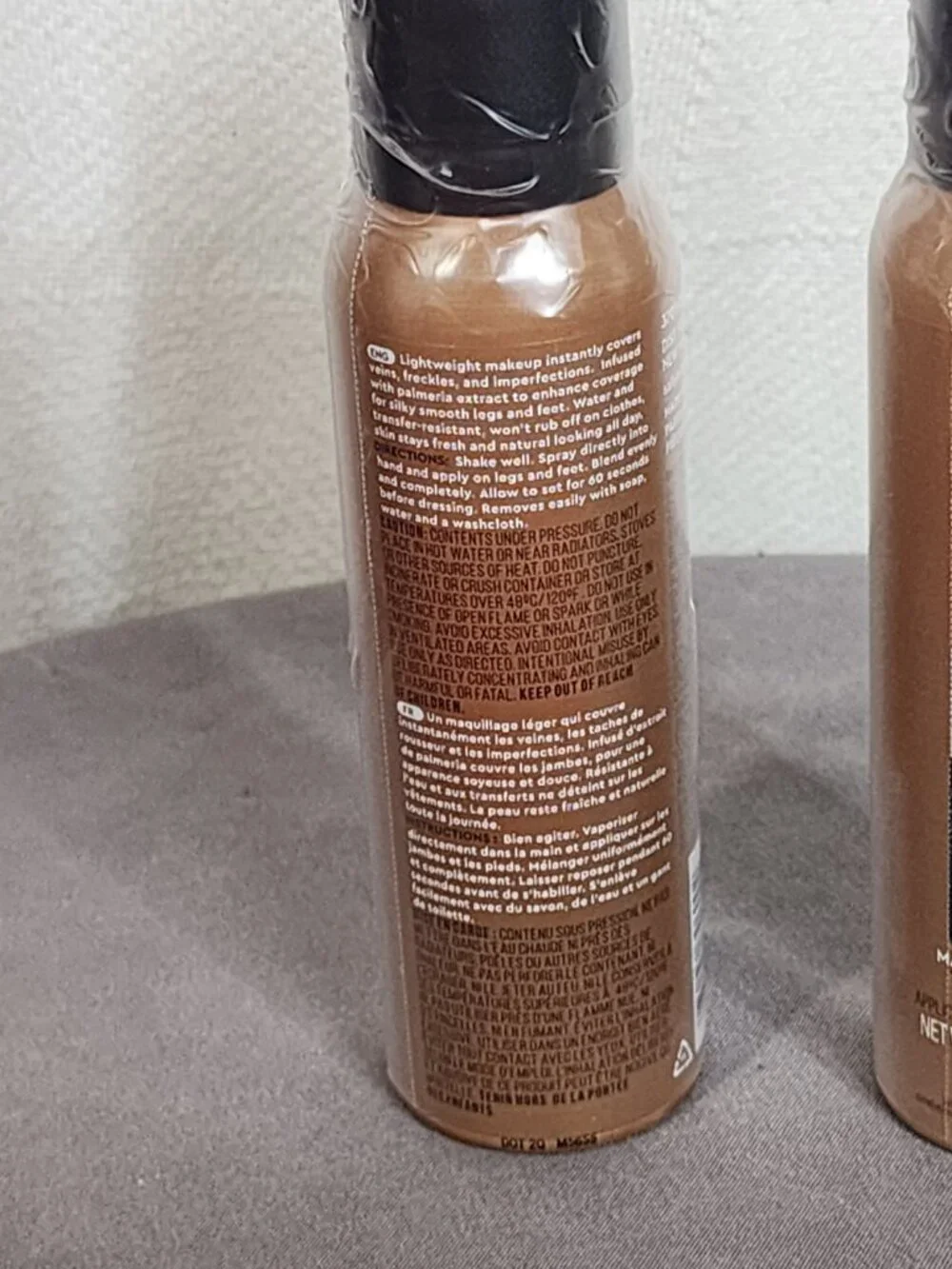 Sally Hansen Airbrush Legs Water Resistant 4.4oz Spray On LegMakeup Tan Glow 2CT